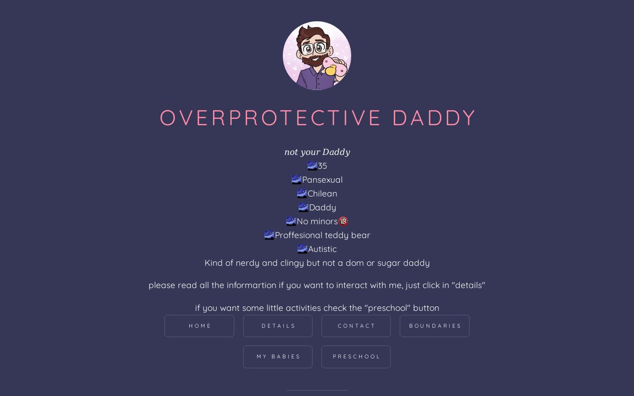 Carrd profile picture for @overprotective